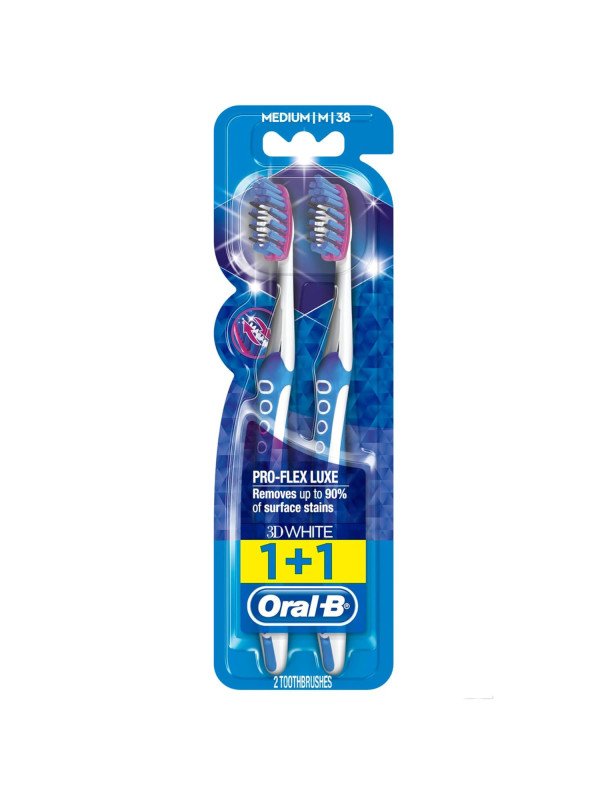 Oral B Toothbrush 3D White Pro Flex Luxe Medium
