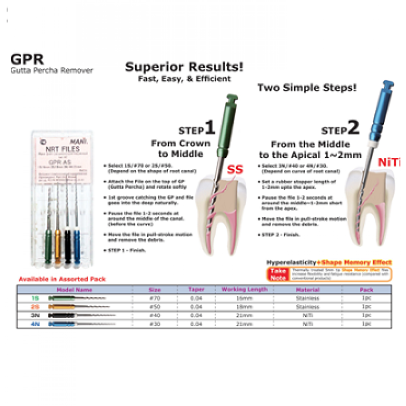 Mani GPR Gutta Percha Remover