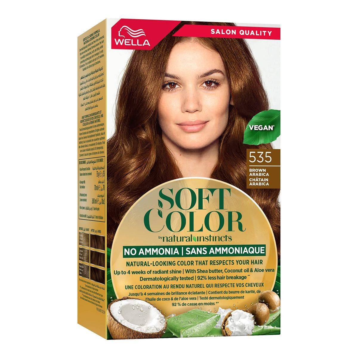 Wella Soft Color Natural Instincts Hair Color 535 Brown Arabica