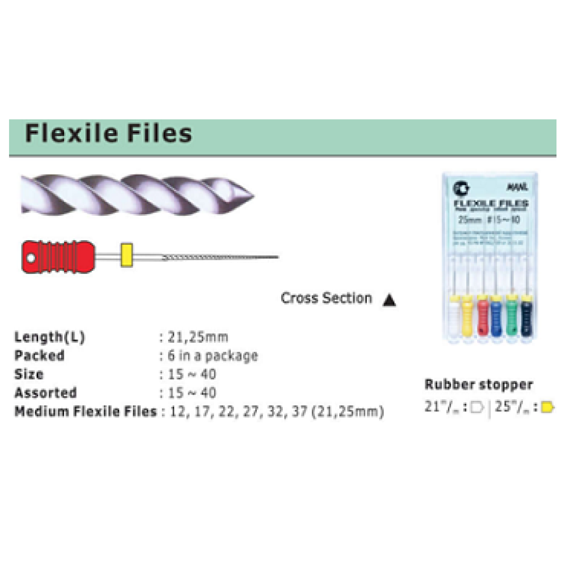 FLEXILE FILE 21MM pk/6