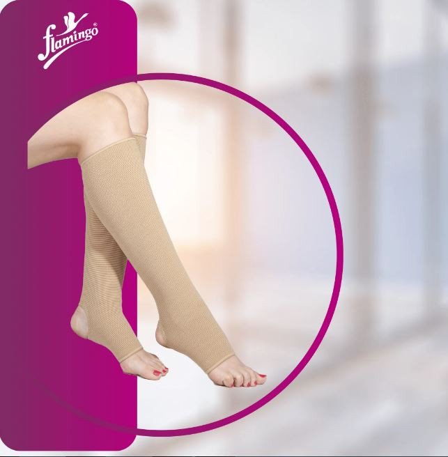 Flamingo DVT Compression Stockings Below Knee - Class II (DVT Stockings) (Pair)