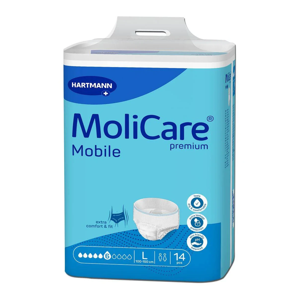 Molicare Premium Mobile Pull Up Pants Extra Large 14 Pieces