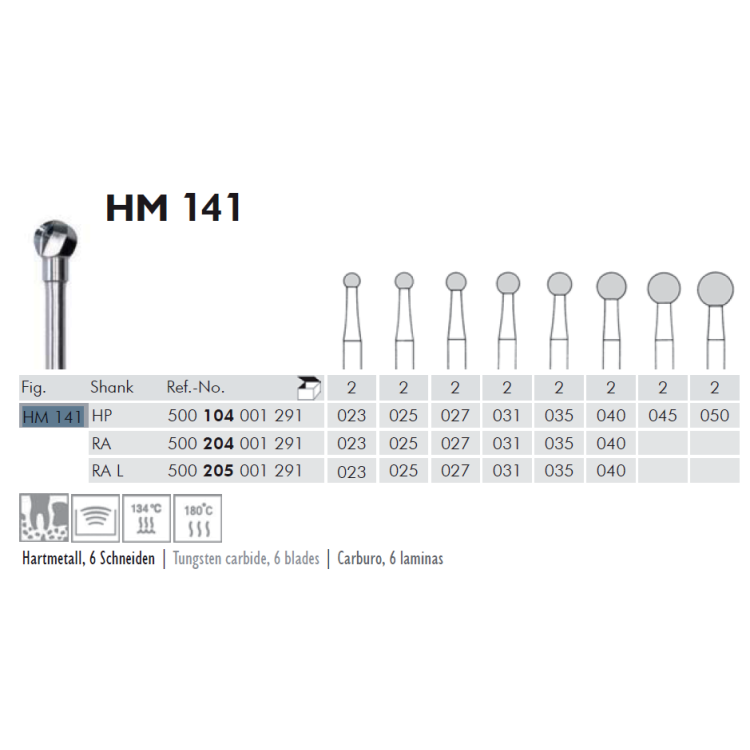 HM -141 CARBIDE TC BUR