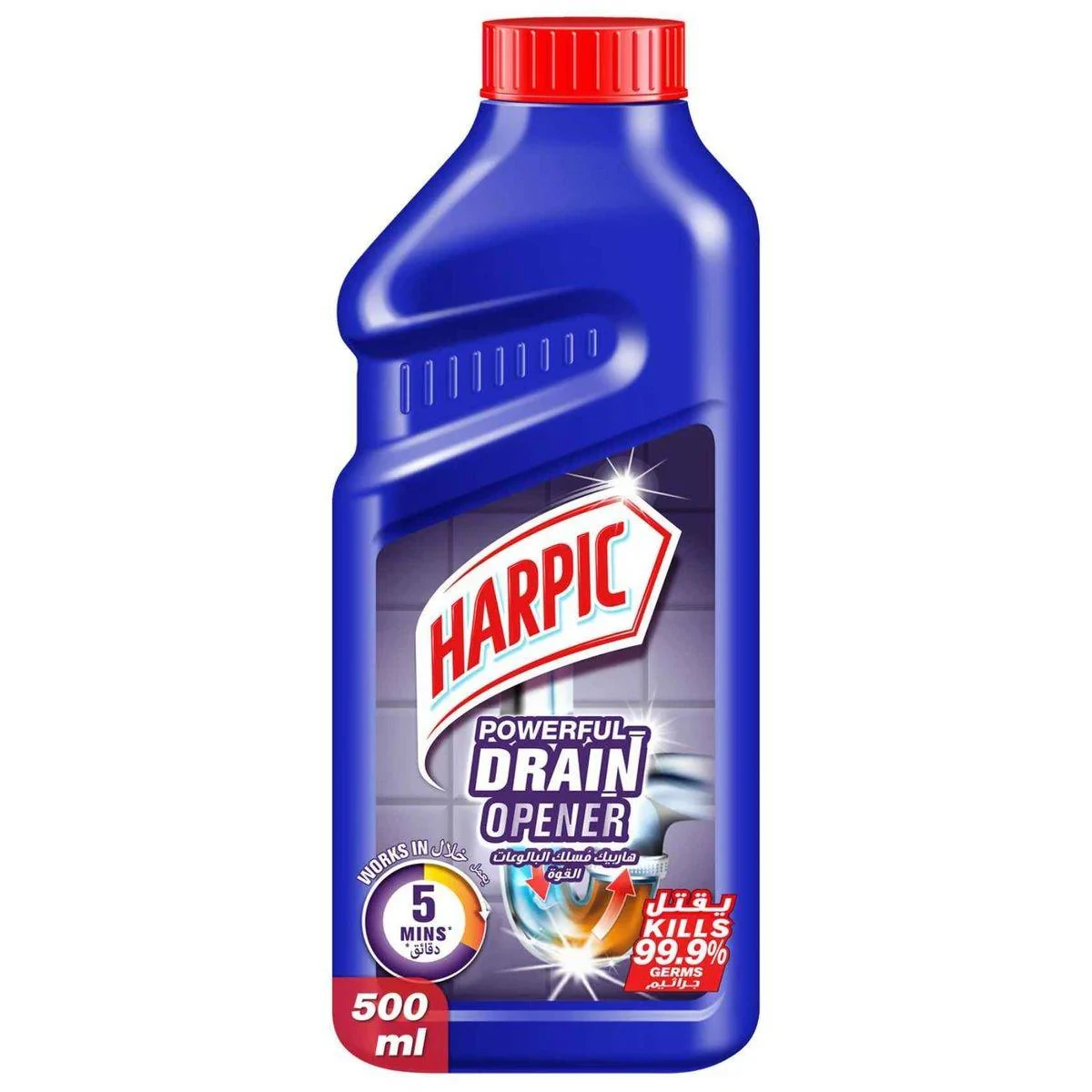 Harpic Powerful Drain Opener Cleaning Gel 500ml