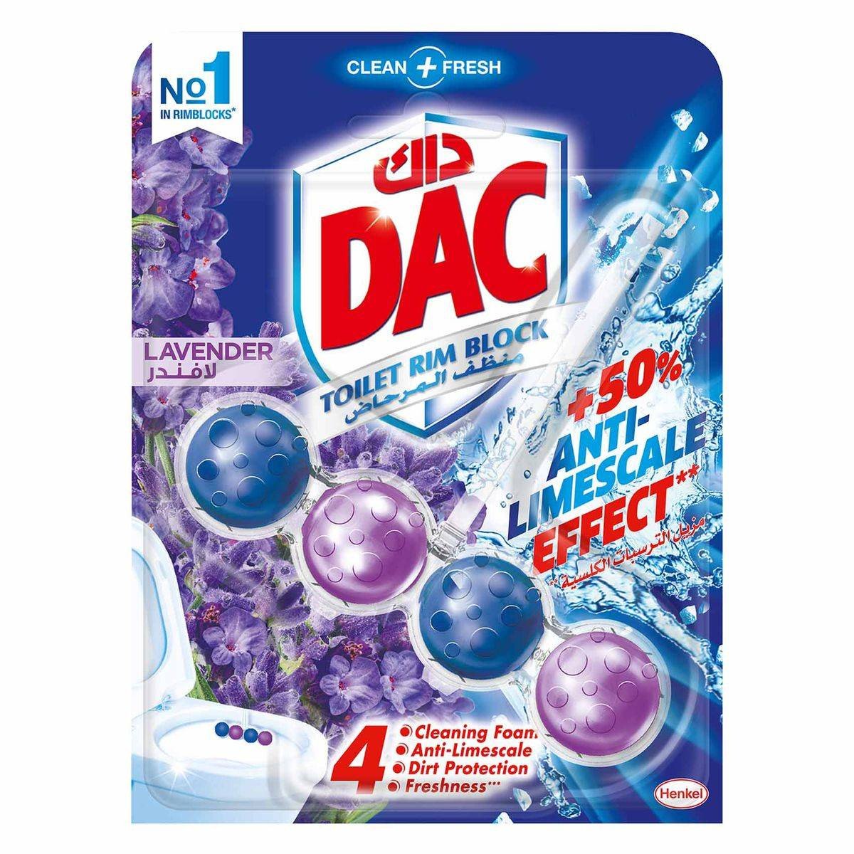 Dac Toilet Rim Block Lavender 50g