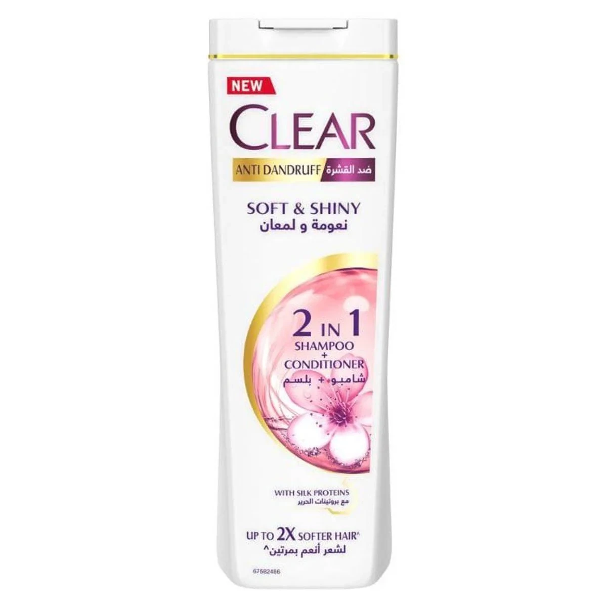 Clear Shampoo & Conditioner 2 In 1 Soft & Shiny 400ml