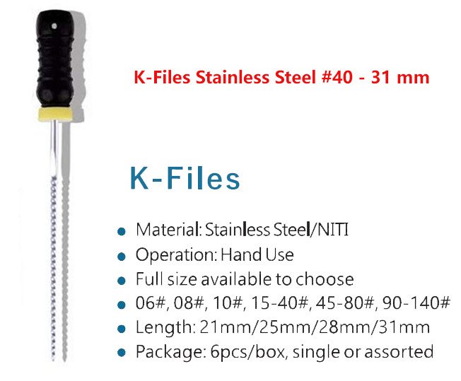 K-Files Stainless Steel #40 - 31 mm