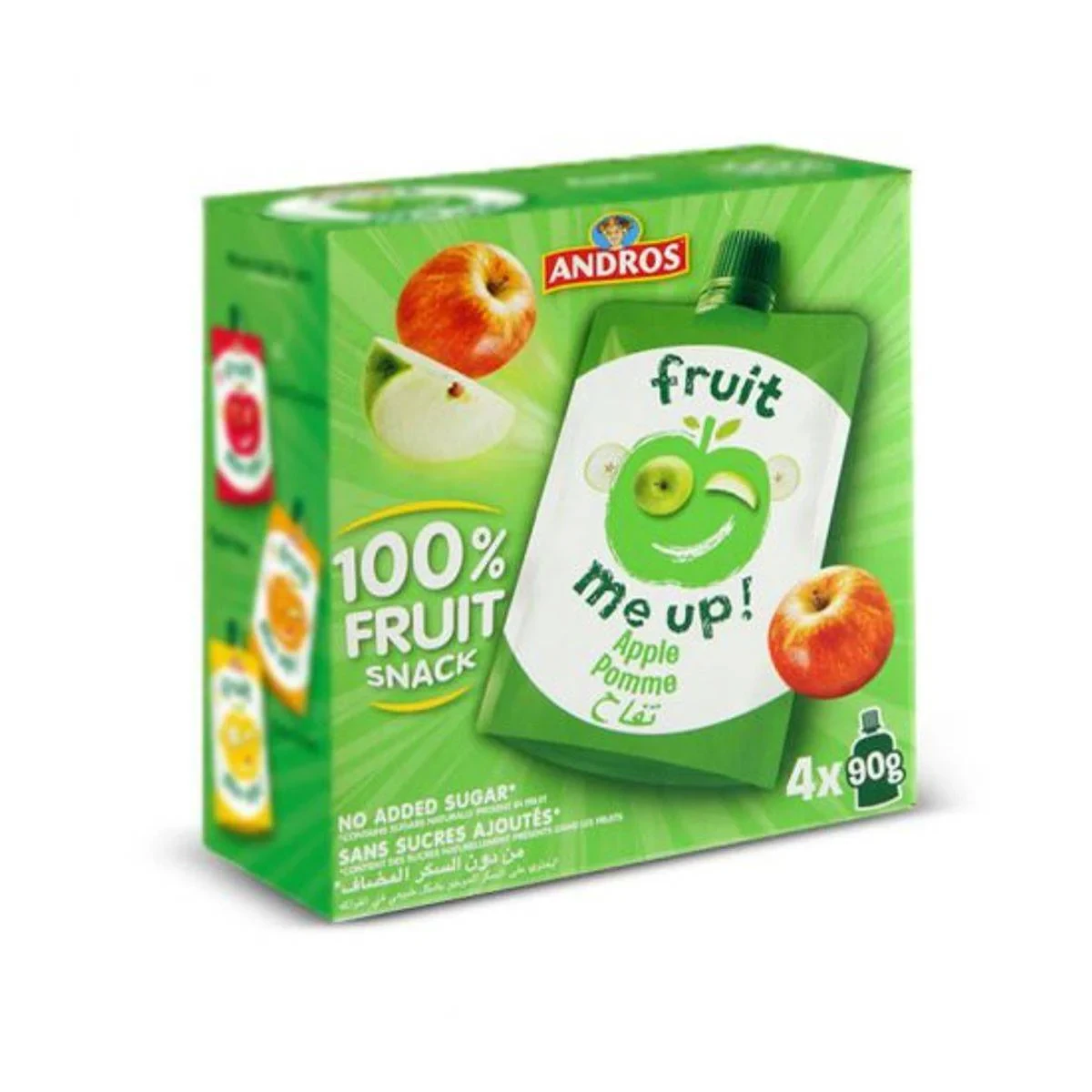 Andros Fruit Me Up Apple 90g x 4 Multipack