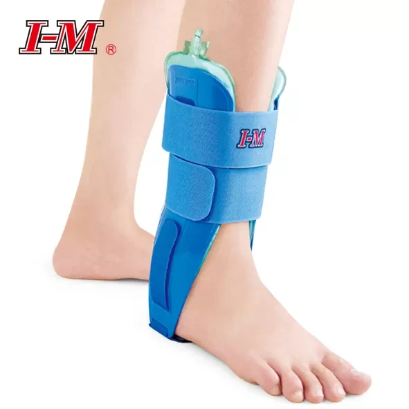 Pneumatic Ankle Brace with Air Pump Blue