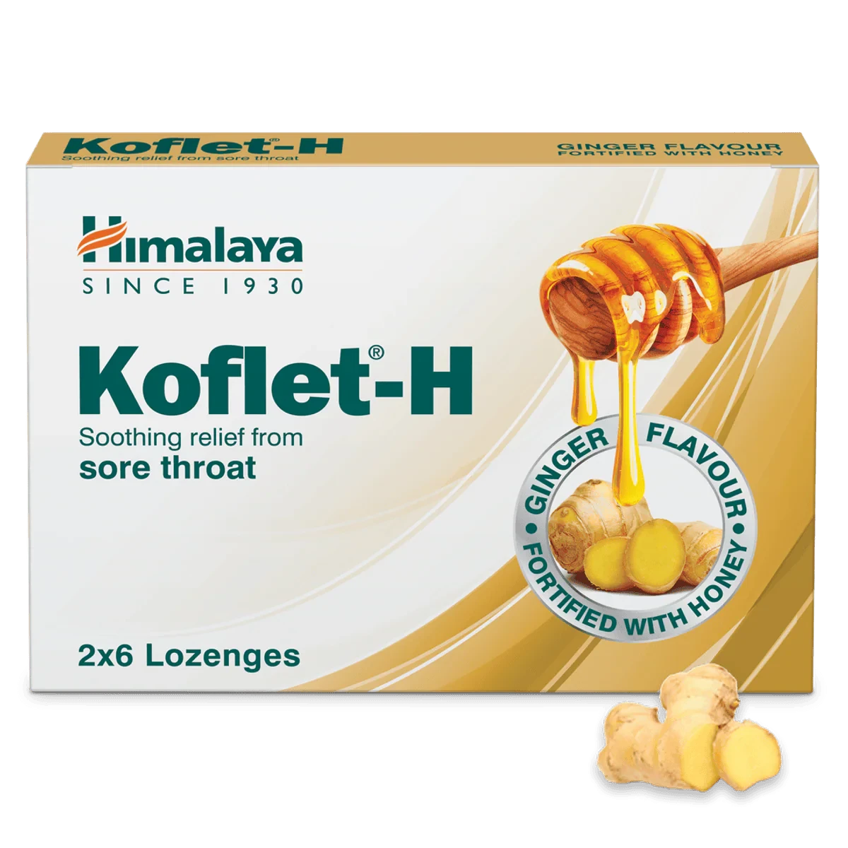 Himalaya Koflet Lozenges Ginger 12 Packs