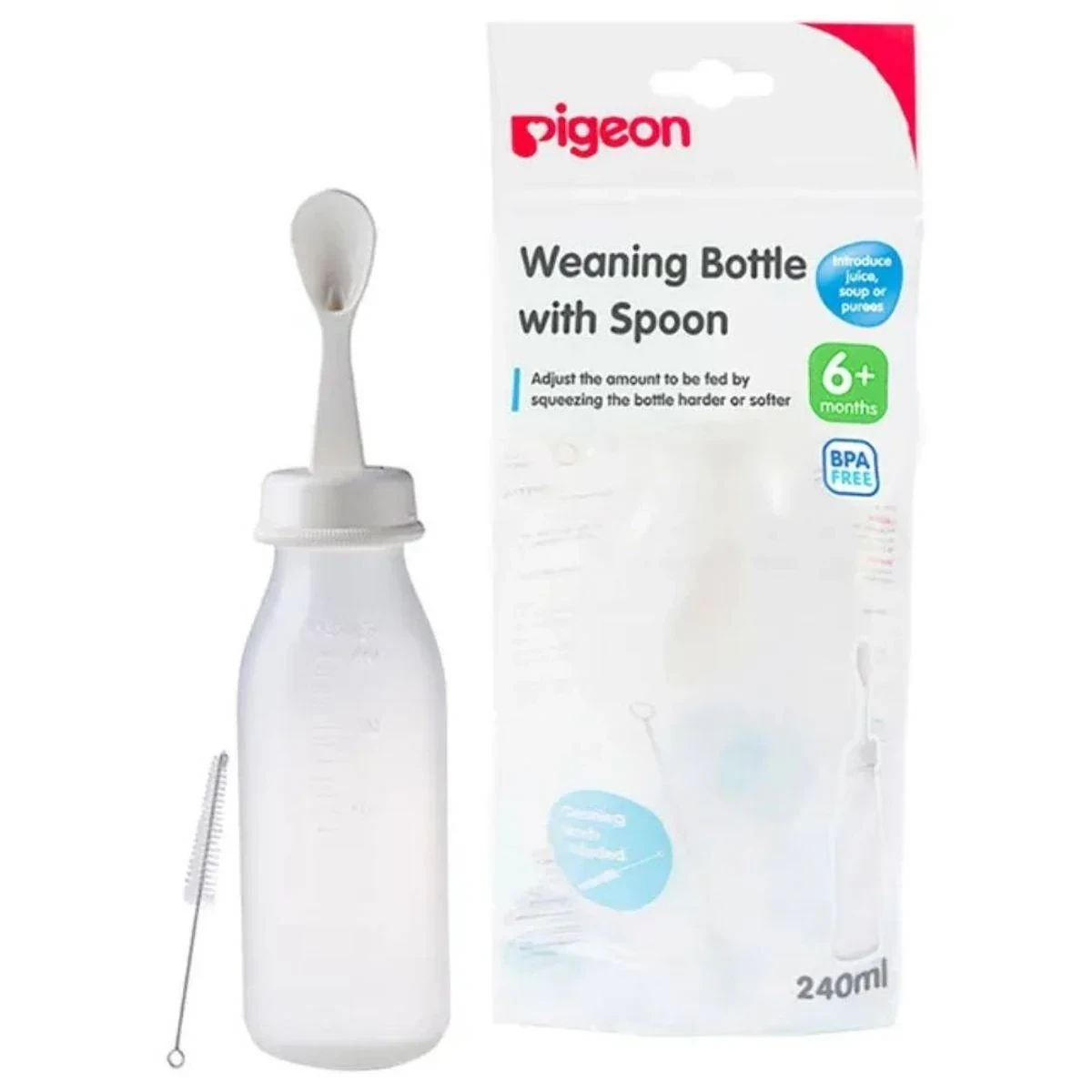 Pigeon Weaning Bottle With Spoon 240ml