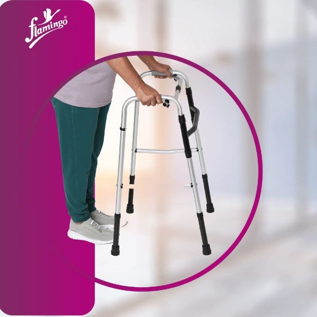 Flamingo Reciprocal Folding Walker (Aluminum)