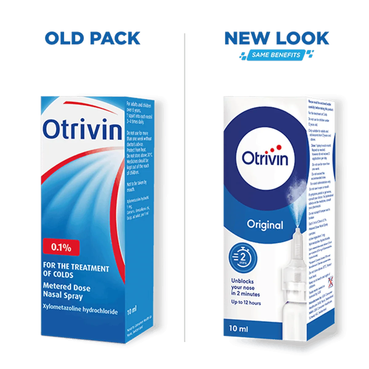 Otrivin 0.1% Nasal Spray Adult 10ml