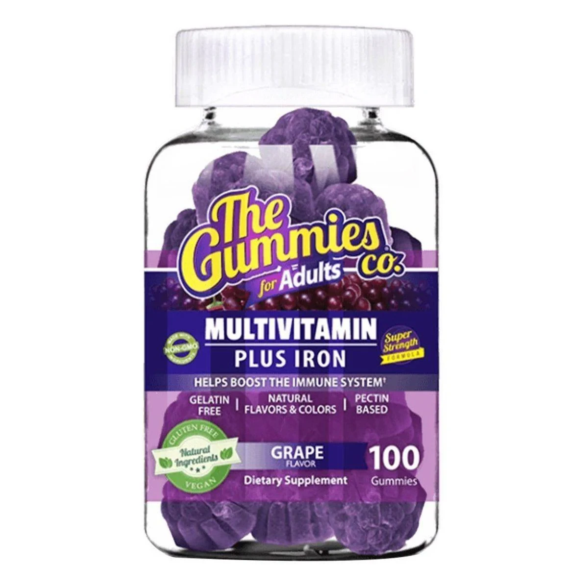 The Gummies Co Adults Multivitamin + Iron 100 Gummies