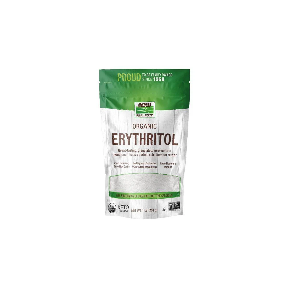 Now Real Food Erythritol 454g