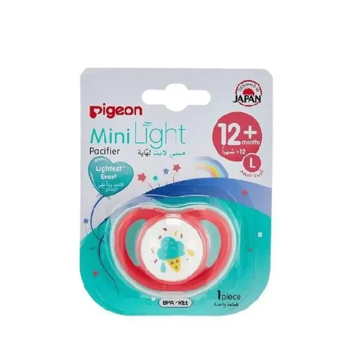 Pigeon Mini Light Pacifier Large Girl