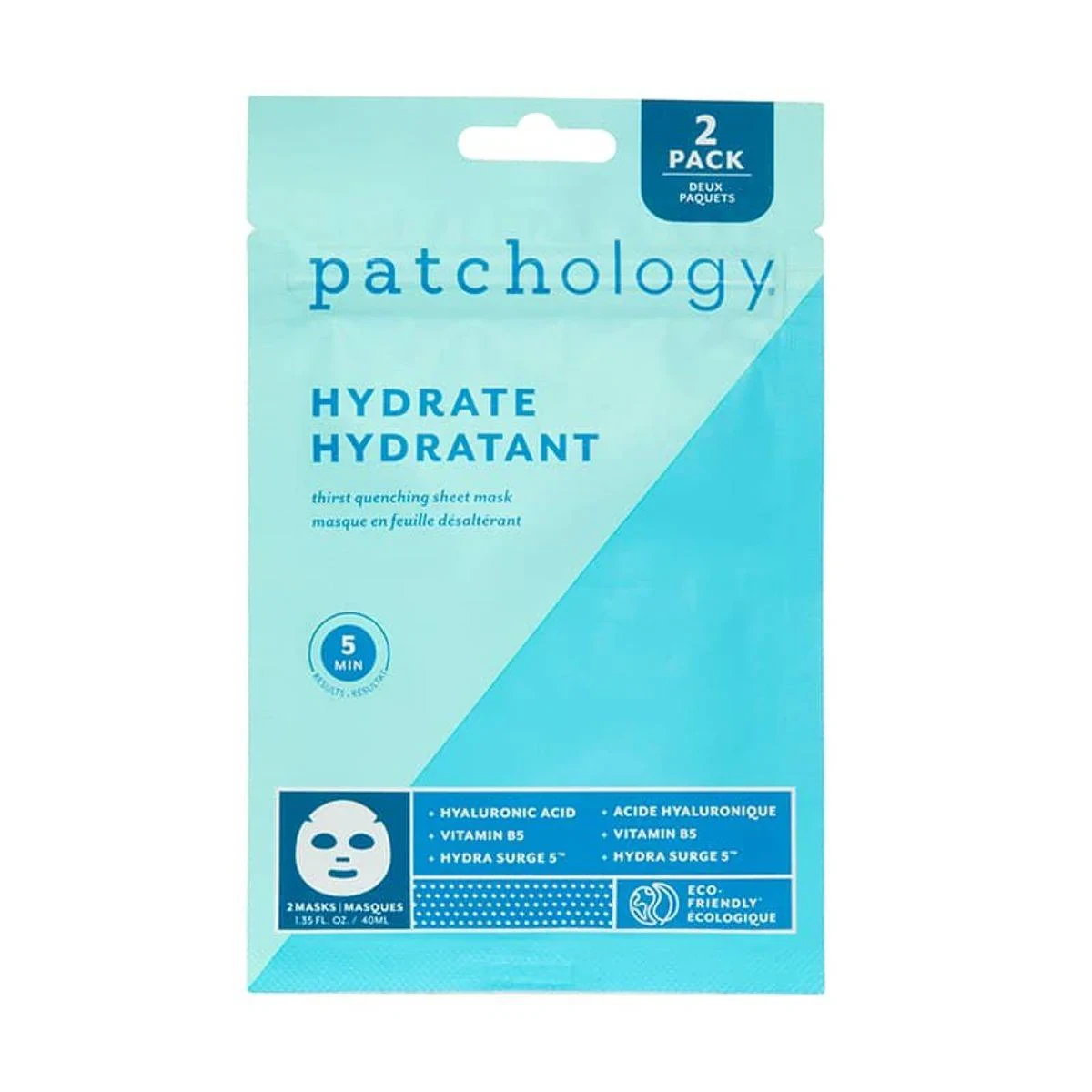 Patchology FlashMasque Hydrate Sheet Mask 2 Pack