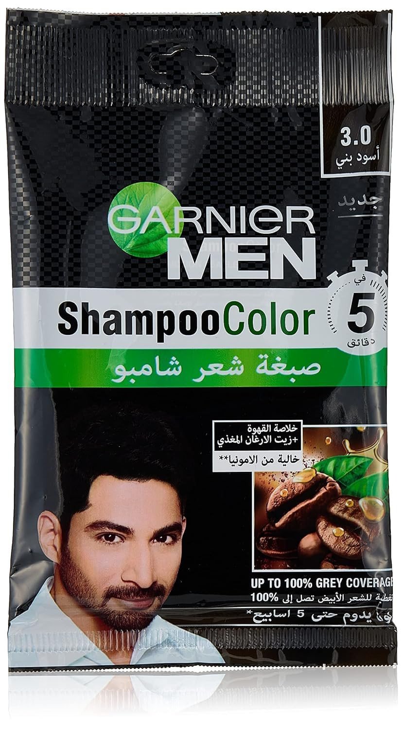 Garnier Men Shampoo Color 3.0 Brown Black