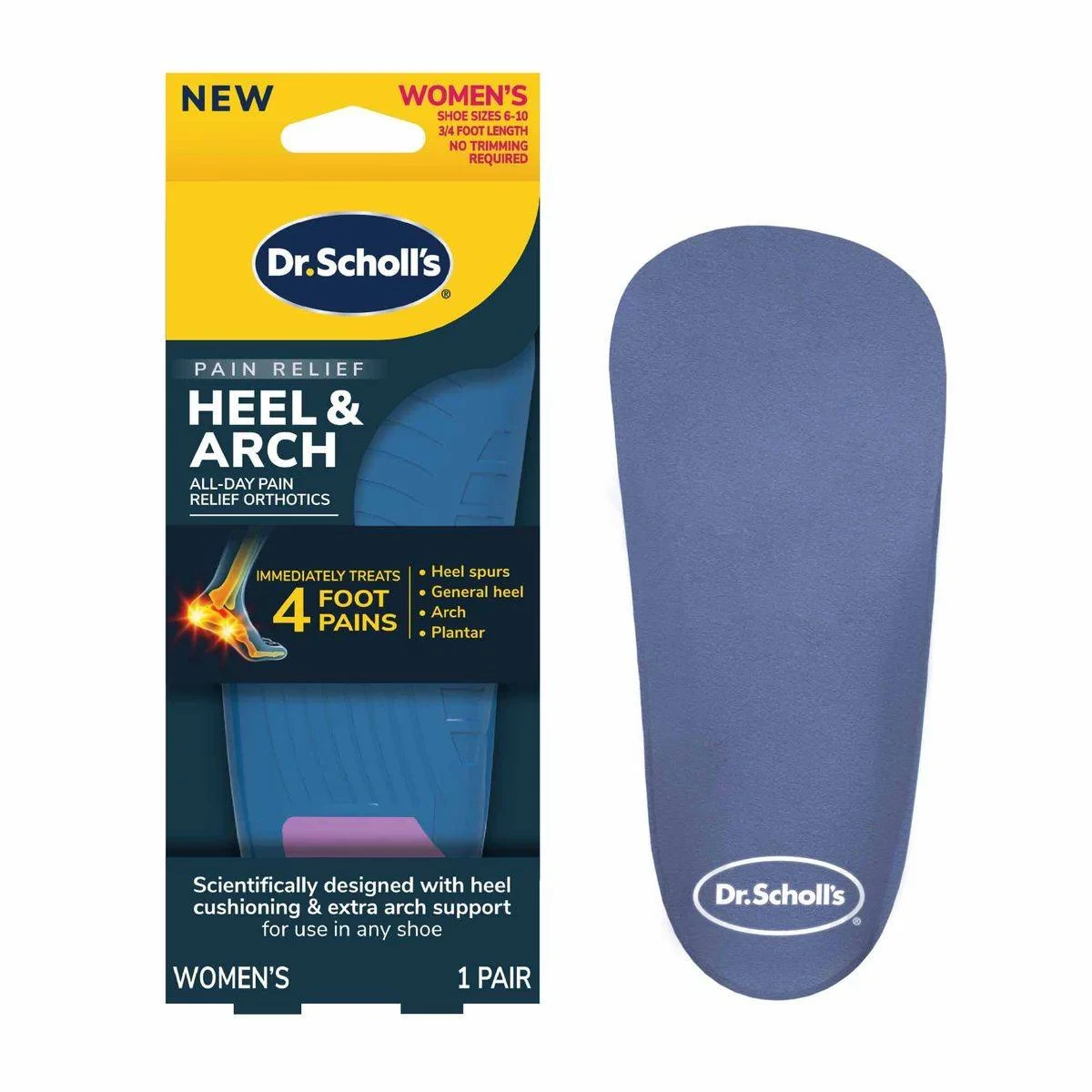 Dr Scholls Heel And Arch Pain Women 1 Pair