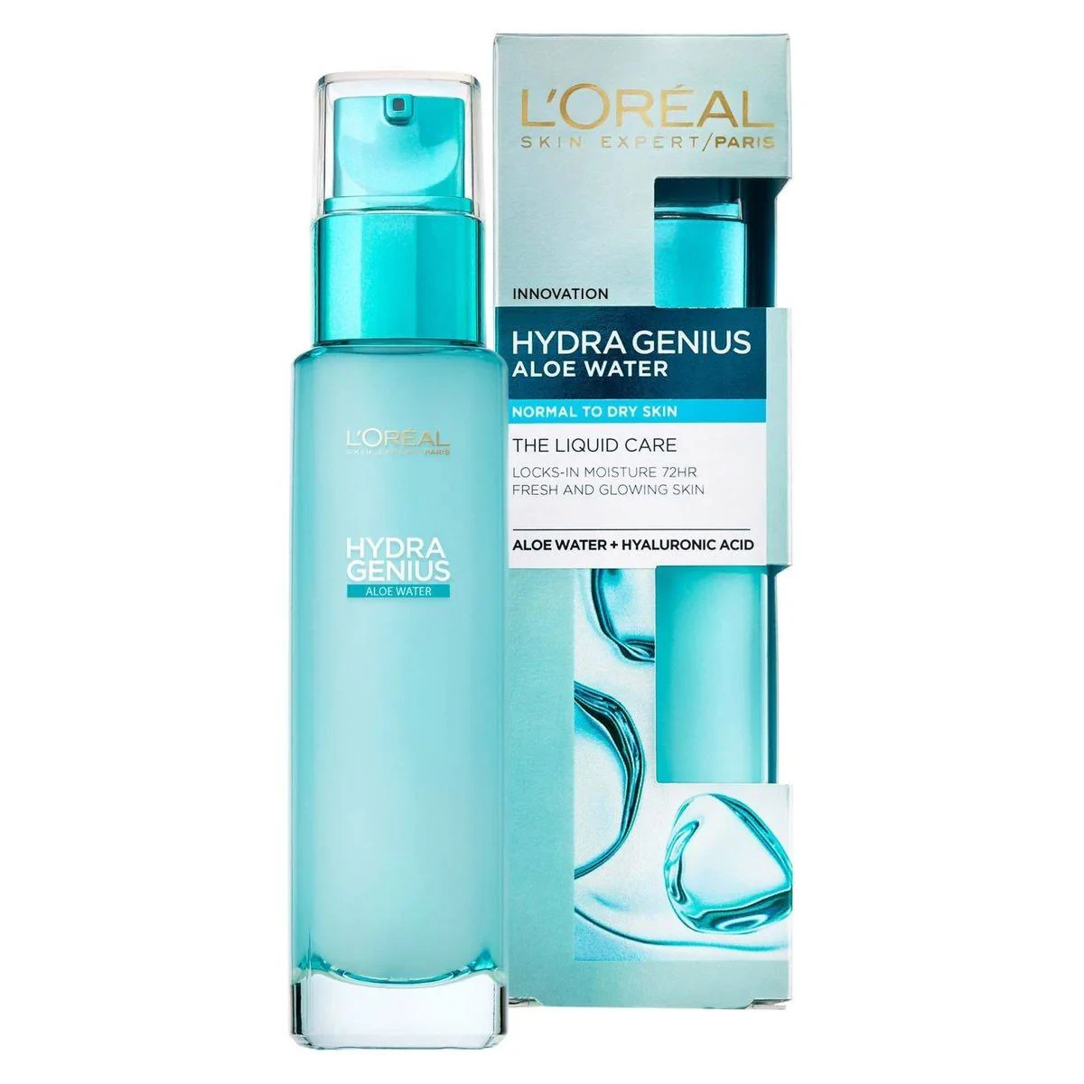 Loreal Paris Hydra Genius Aloe Water Liquid Moisturiser Normal/Combination Skin 70ml
