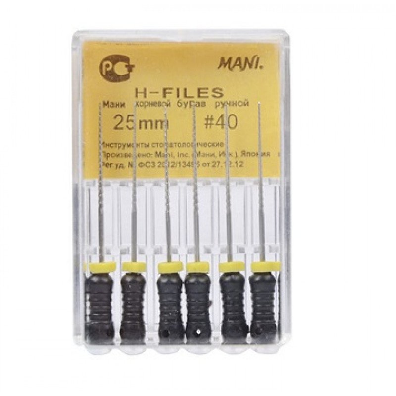 H-FILES NiTi 25MM PK/6 PCS