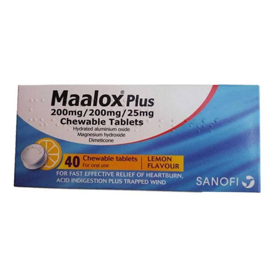 Maalox Plus 40 Chewable Tablets