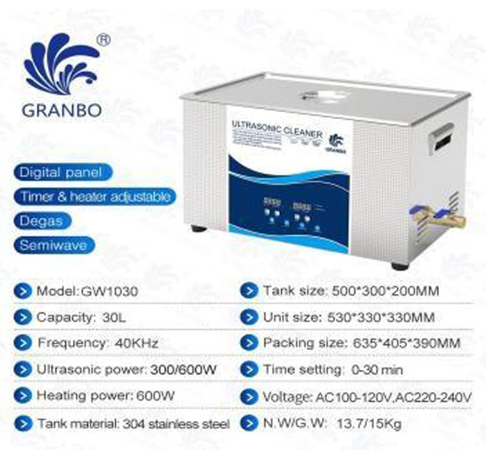 ULTRASONIC CLEANER 30 L