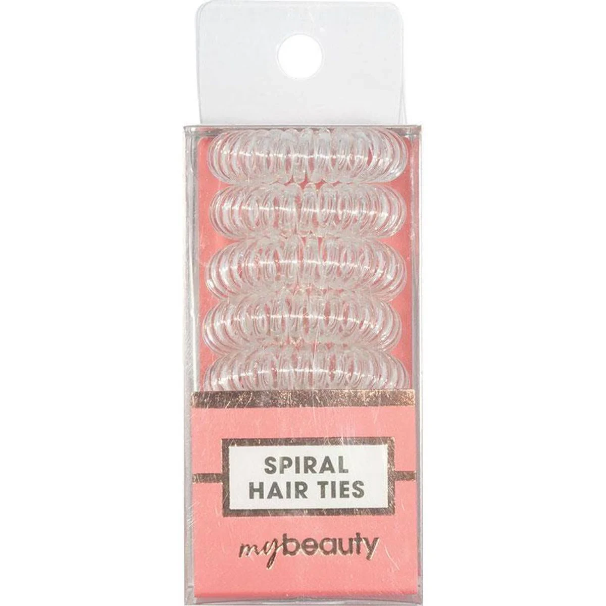 My Beauty Hair Spiral Elastics Clear 8 Pack