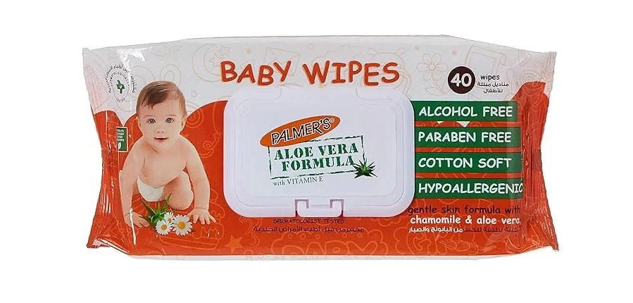 Palmers Aloe Vera Formula With Vitamin E Baby Wipes Flow 40 Packs
