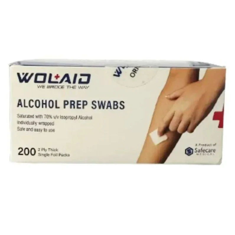 Wolaid Alcohol Prep Swabs 200 Pieces
