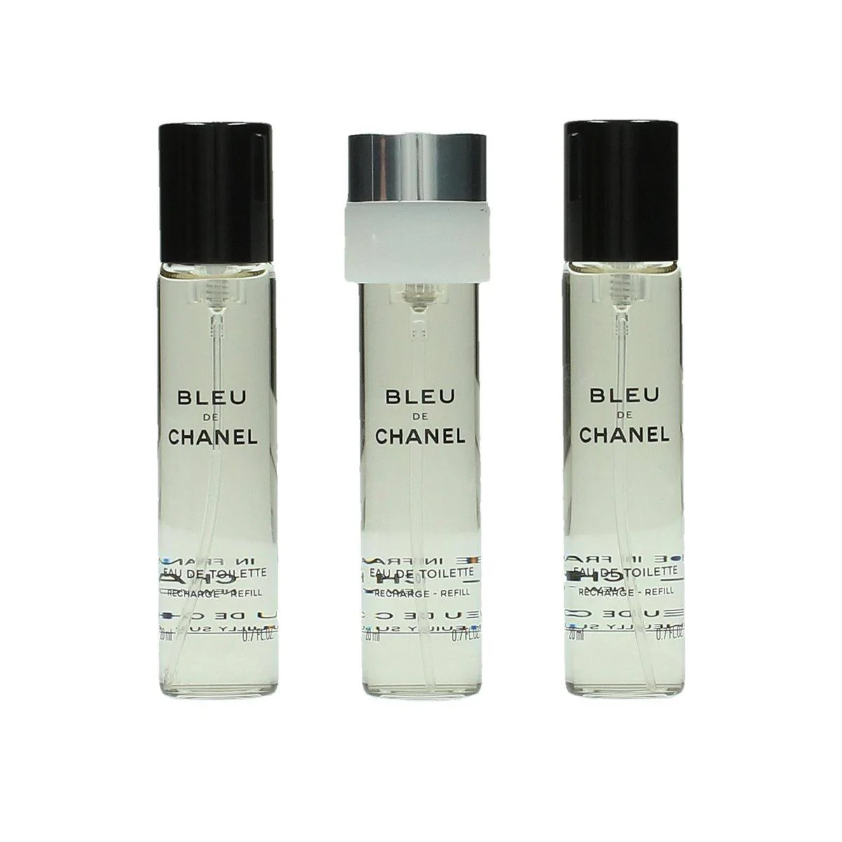 Chanel Bleu De Chanel Pour Homme (M) Parfum 3X20ml Refill Travel Spray