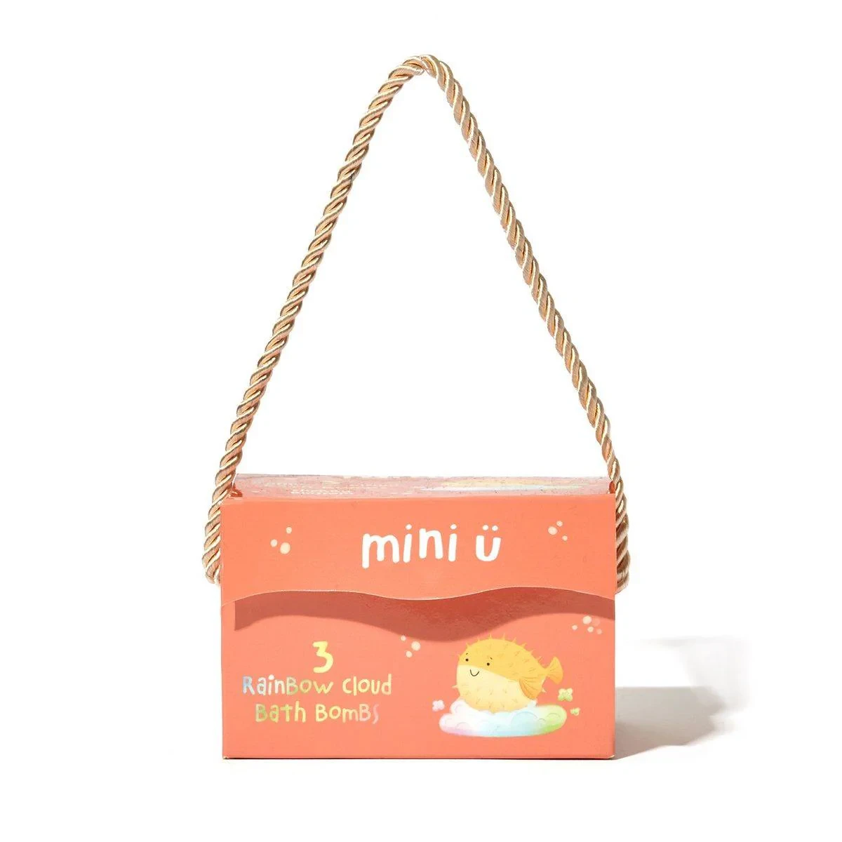 Mini U Rainbow Cloud Bath Bombs 130g 3 Pack