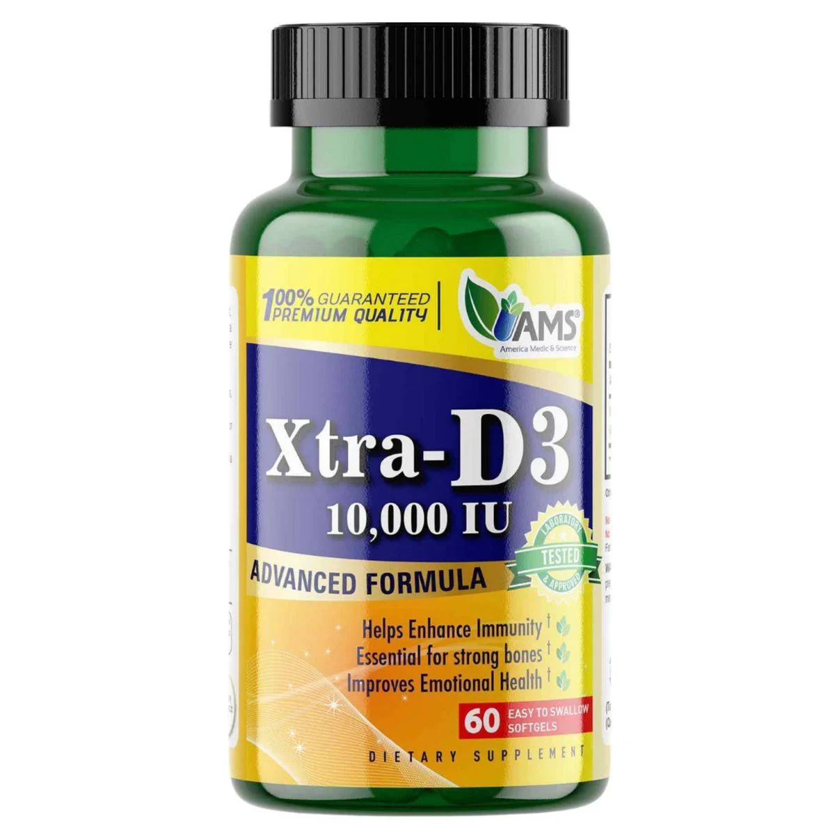 AMS Vitamin D 10000IU 60 Softgels