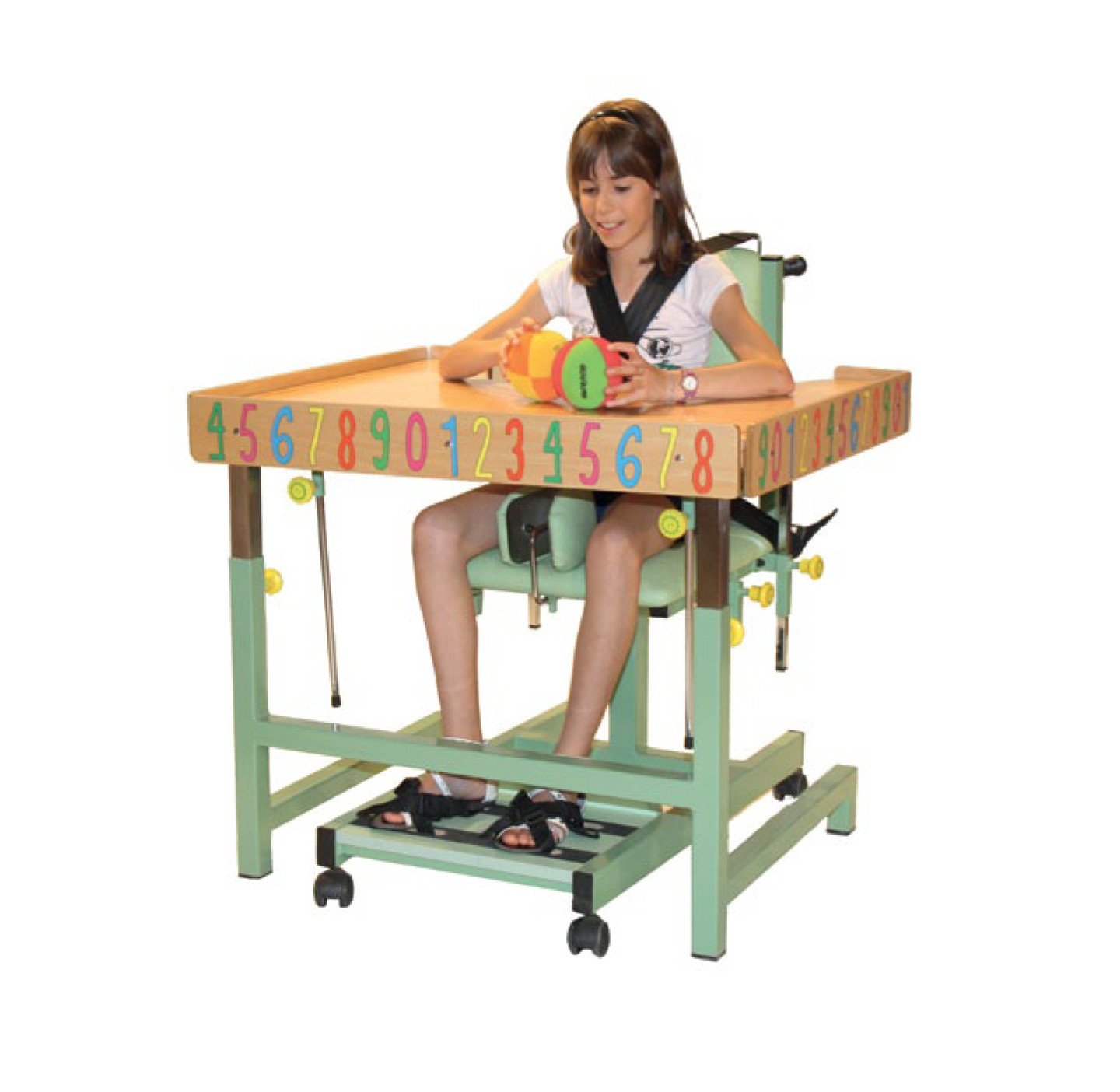 Children's sitting chair with table