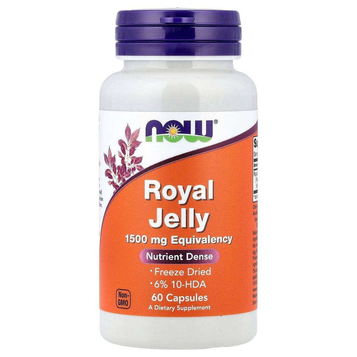 Now Royal Jelly 1500mg 60 VegeCapsules