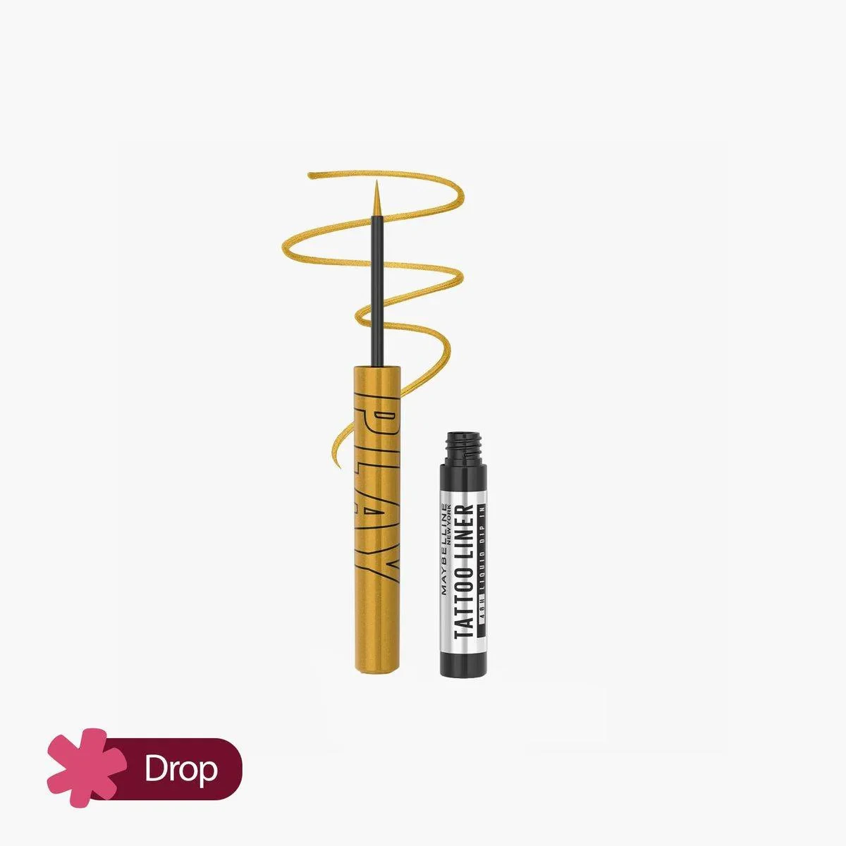 Maybelline Tattoo Play Liquid Eyeliner Gold Drop 2.1ml