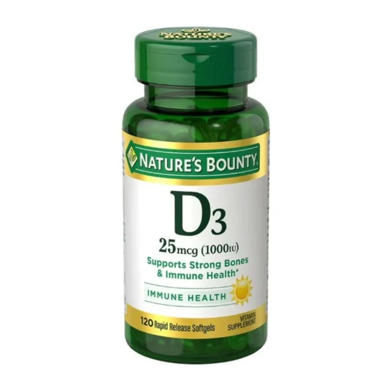 Natures Bounty Vitamin D 1000IU 120 Softgel