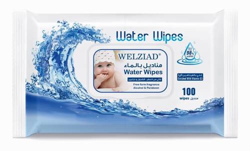 Wet wipes, water wipes
