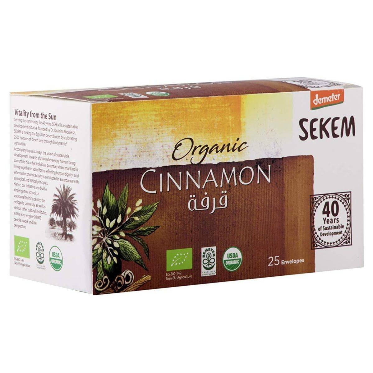 Sekem Organic Tea Cinnamon 25 Bags
