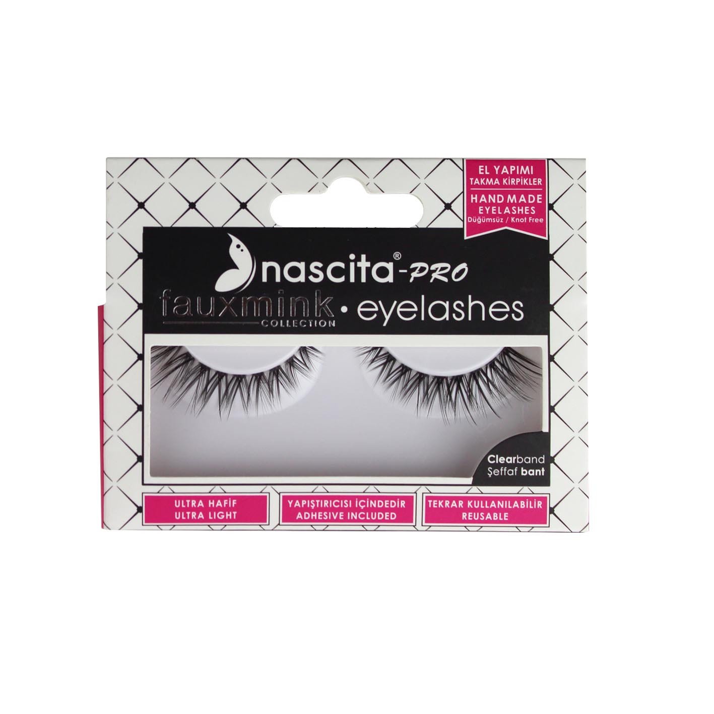 رموش صناعية بألياف ناعمة