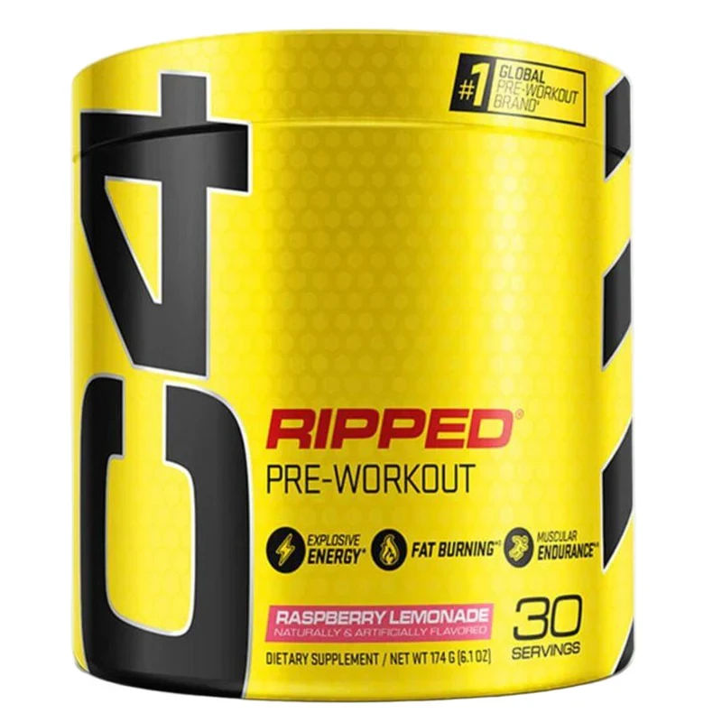 Cellucor C4 Ripped Pre Workout Powder Raspberry Lemonade 30 Serves 174g