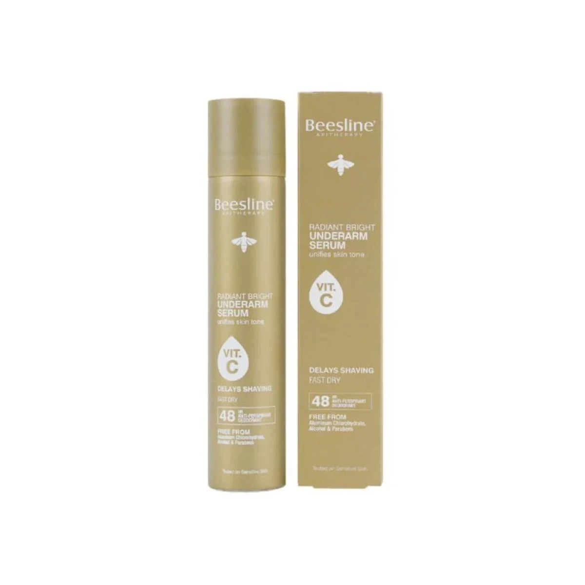 Beesline Underarm Serum Radiant Bright Delays Shaving 150ml