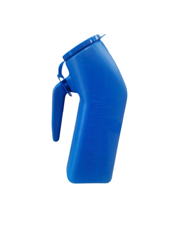 Men's urinal with cover (blue)