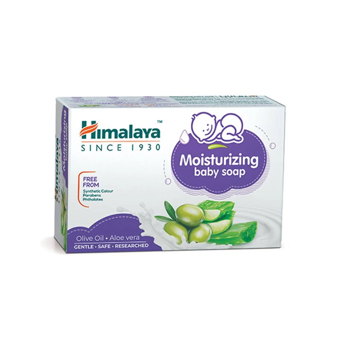 Himalaya Baby Soap Moisturizing Olive Oil + Aloe Vera 125g