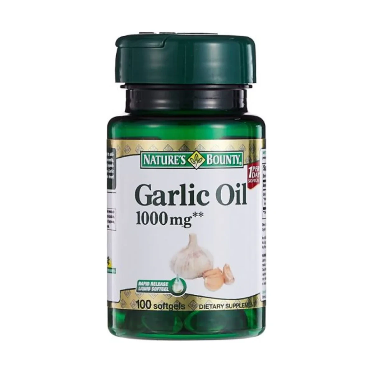 Natures Bounty Garlic Oil 1000mg 100 Softgel
