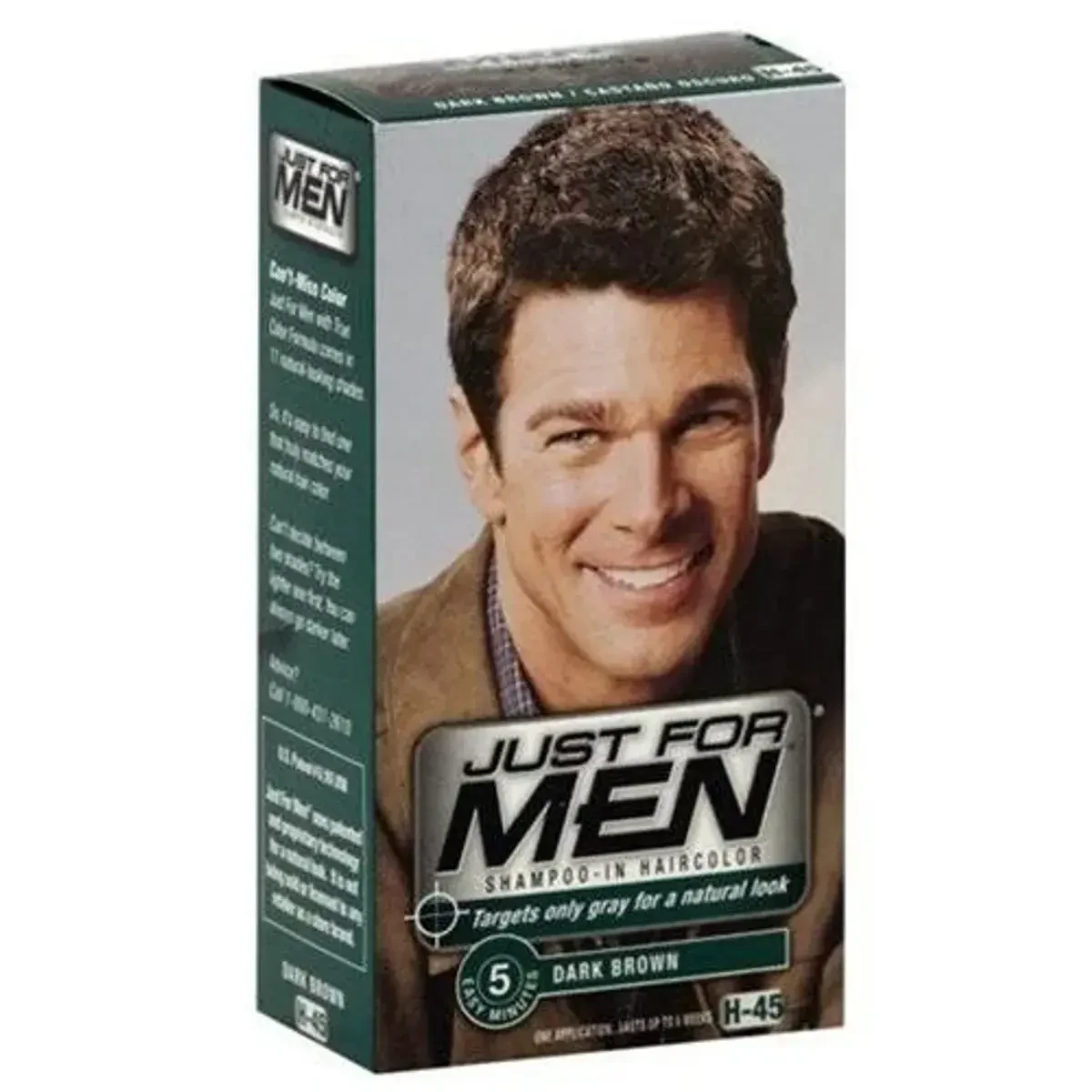 Just For Men Shampoo In Hair Color H45 Dark Brown