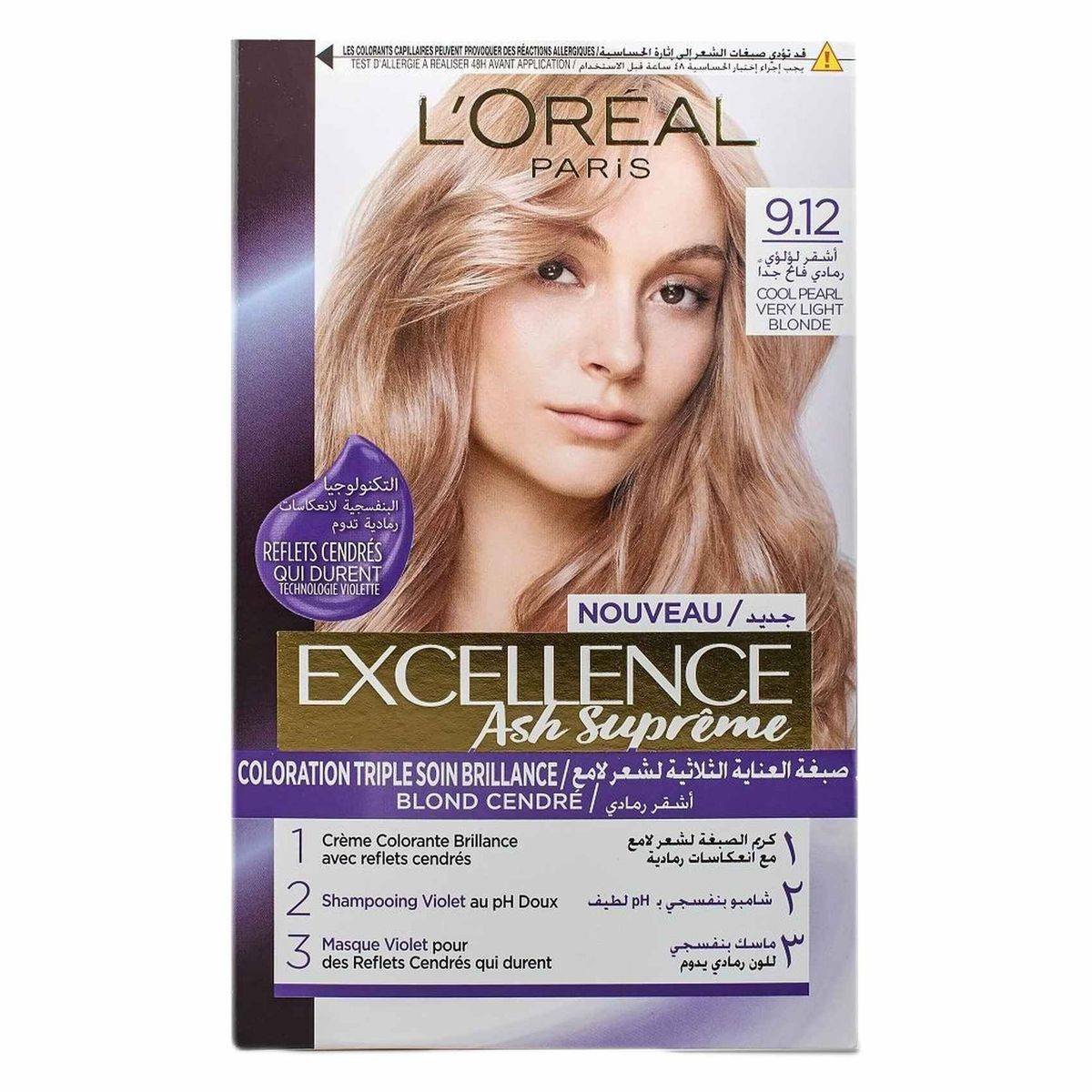 Loreal Paris Excellence Ash Supreme 9.12 Very Light Blonde