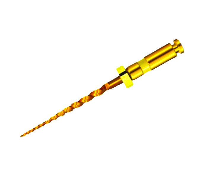 D-Files Heat Activation Gold for ReTeatment Engine Use NiTi D3 22 mm