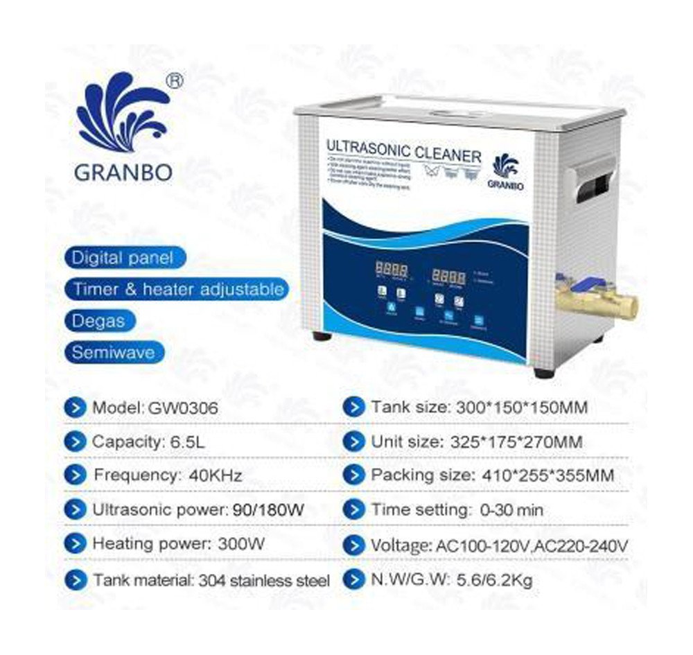 ULTRASONIC CLEANER 6.5 L