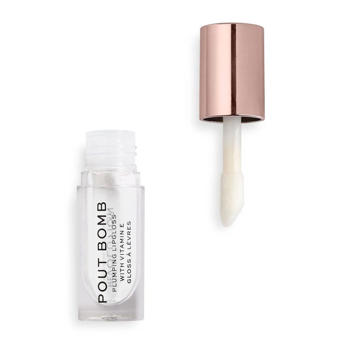 Revolution Makeup Pout Bomb Plumping Gloss Glaze Clear 4.6ml
